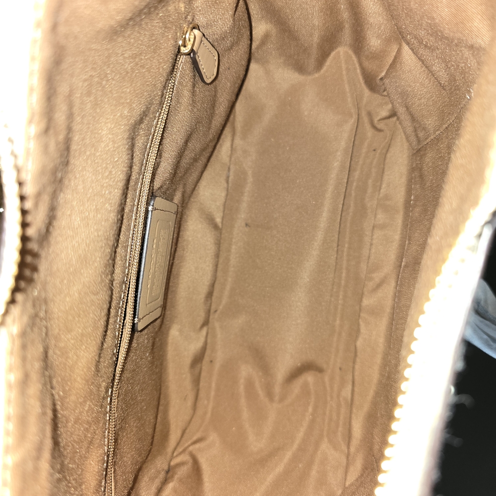 Coach Jules Hobo Pebble & Snake-Embossed Leather Bag Light Khaki/Ivory C91 - Picture 13 of 14